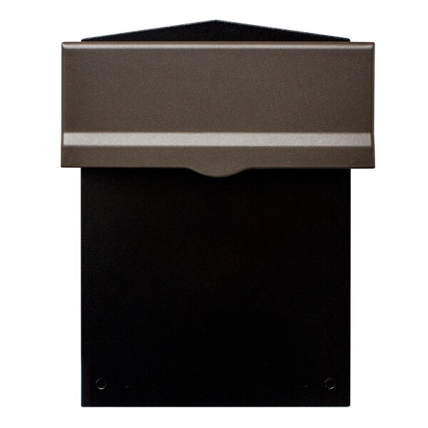 Lettasafe Collection Box w/Bronze Letter Plate and 8" to 10" Adjustable Chute LIB-BRZ-LM6-810 - main